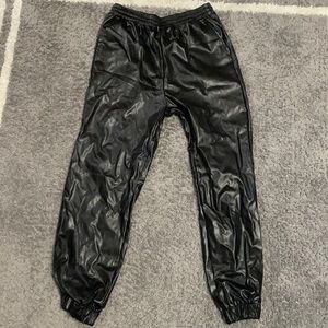 Shein Leather Joggers